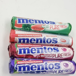 Mentos жевательная резинка Pure White вкус Клубника, Виноград, Вишня, Арбуз (15,5х4) 62 г