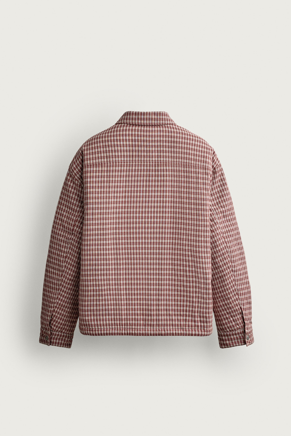СТЕГАНАЯ КУРТКА-РУБАШКА В КЛЕТКУ — ZARA