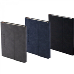 Записная книжка 18*25 см,. Yalong, 7БЦ, иск. кожа (soft-touch), ляссе, тонир. блок, клапан на магните, ассорти, клетка, 120 л.
