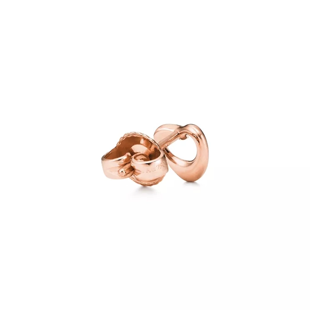 Серьги из розового золота, Tiffany 💠 Open heart 7mm