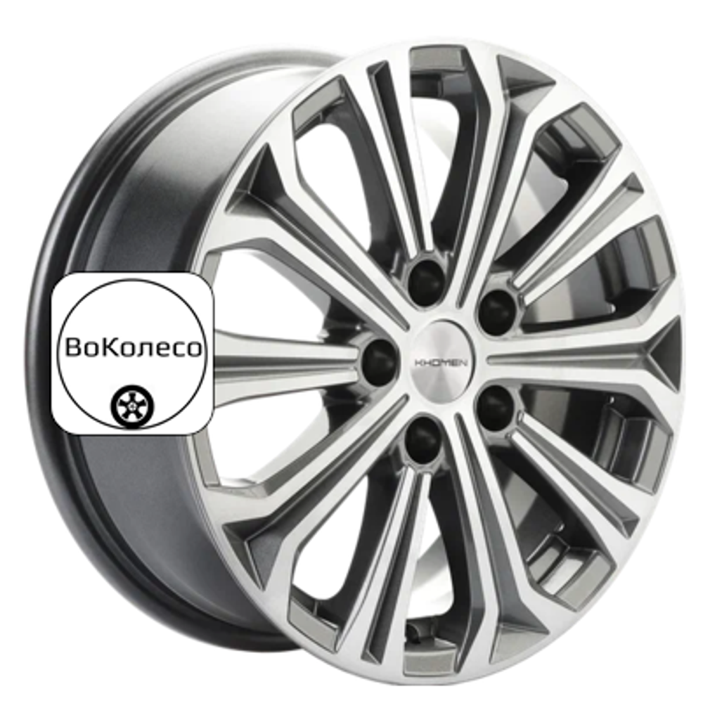 6,5x16/5x112 ET50 D57,1 KHW1610 (Octavia) Gray-FP Khomen Wheels