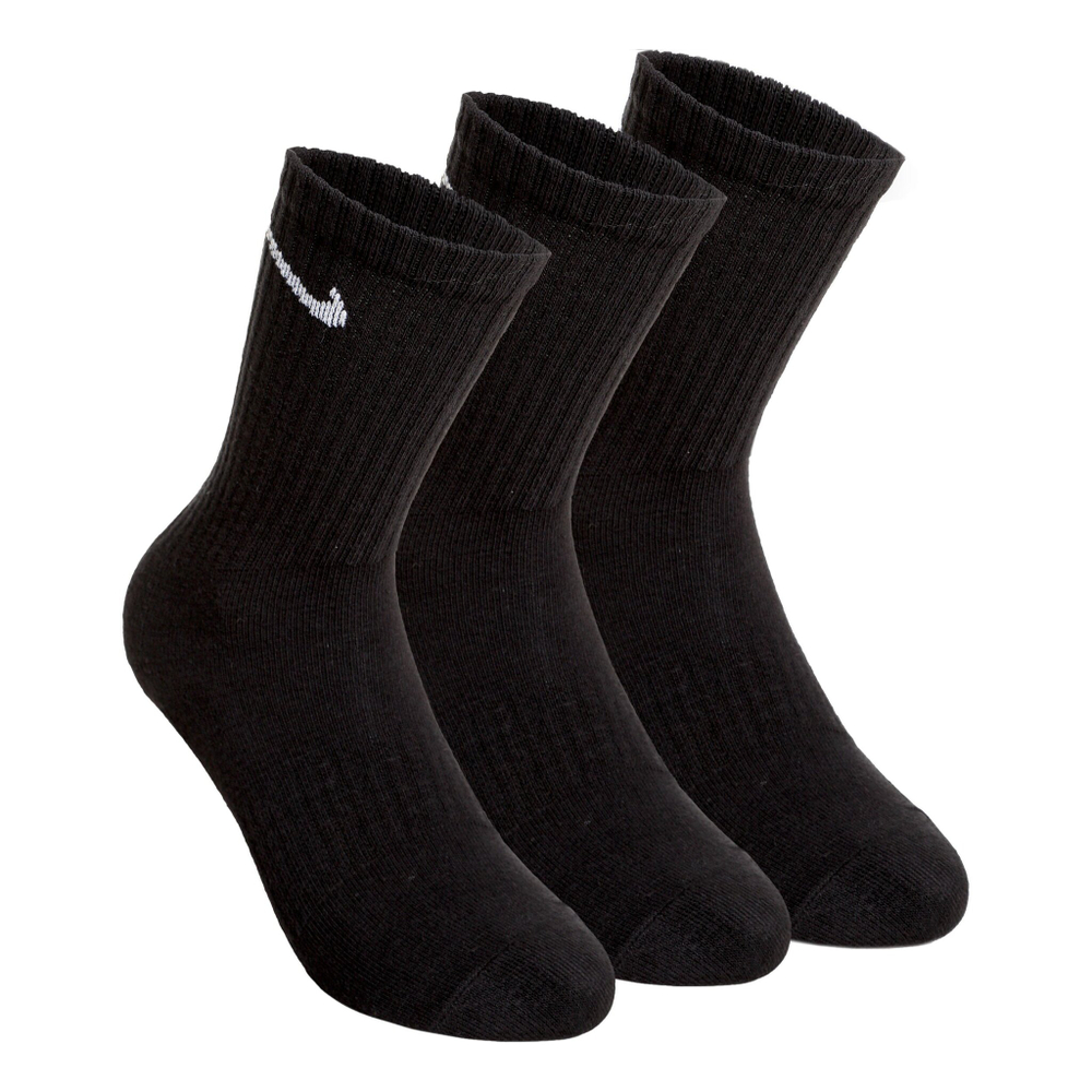 Nike Everyday Cush Crew Sports Socks 3 Pack - Black