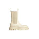 Bottega Veneta Tire Comfortable Short Chelsea Boots 5.5cm Men"s Beige