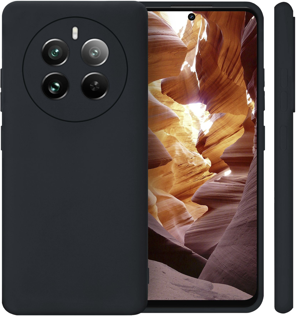 Мягкий Soft Touch чехол из силикона для REALME 12 PRO / 12 PRO PLUS с бархатной подкладкой