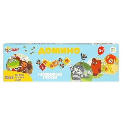 Домино "Союзмультфильм. Любимые герои" 4660254415515 (Умные игры)
