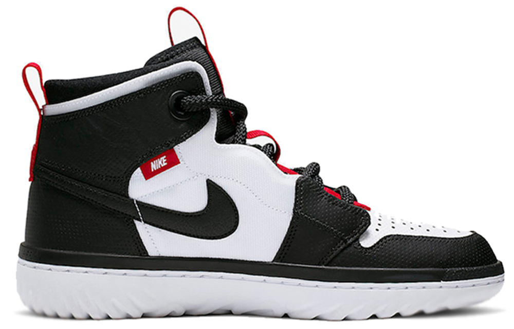 Jordan 1 High React Black White Gym Red