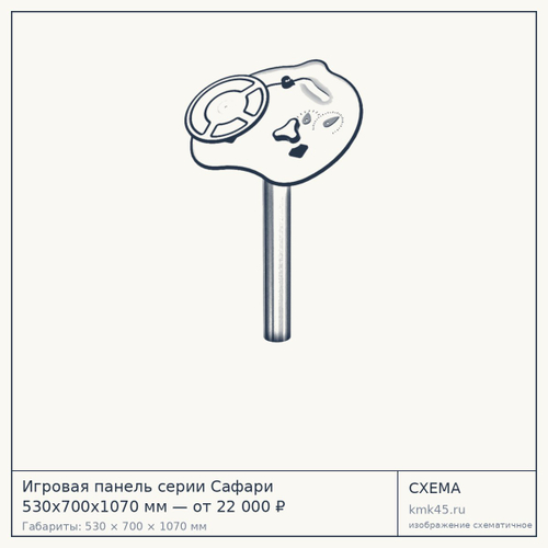 Игровая панель серии Сафари 530х700х1070 мм — от 22 000 ₽