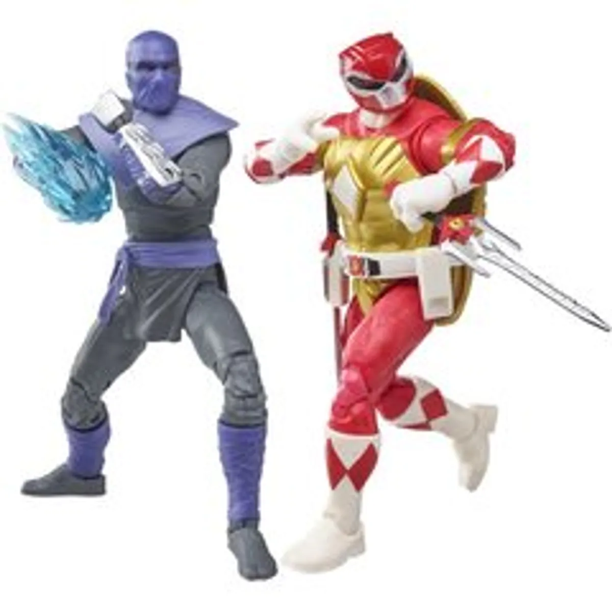 Набор фигурок Hasbro Power Rangers X Teenage Mutant Ninja Turtles: Foot Soldier Tommy and Raphael Red
