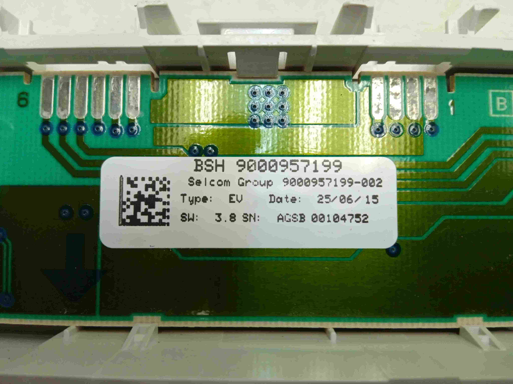 SMV50E30RU/97 ктп24 Модуль индикации для посудомоечной машины Bosch SMV50E30RU/97 б/у