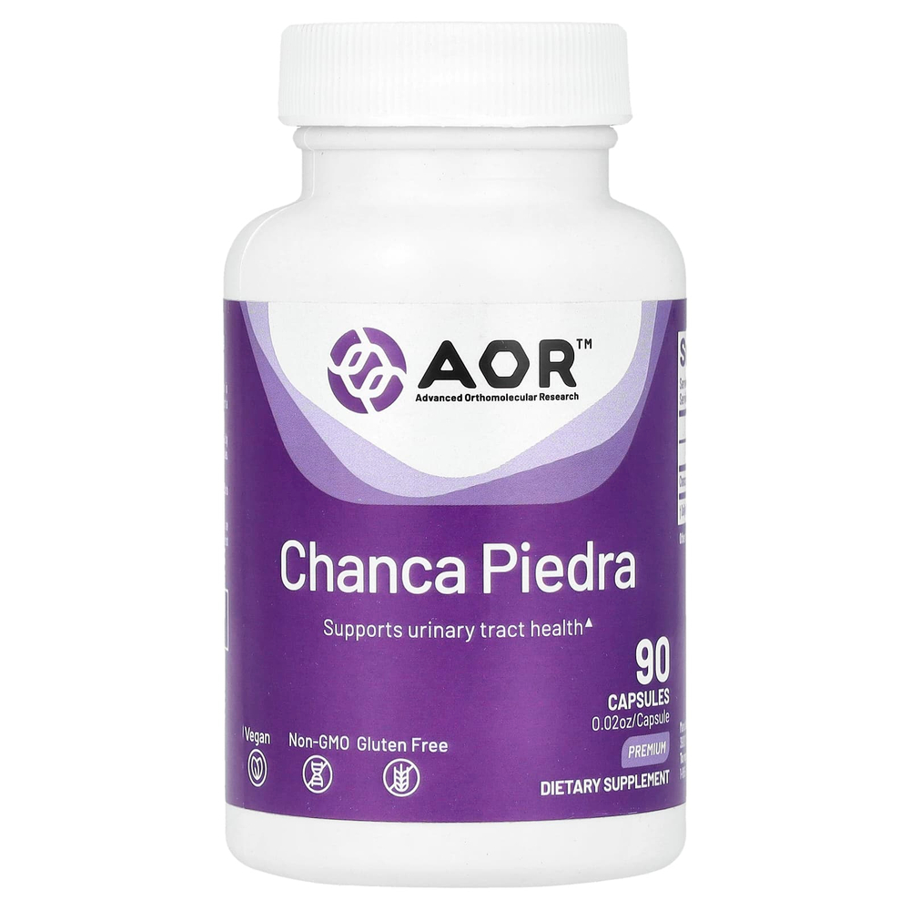 Advanced Orthomolecular Research AOR, филлантус, 500 мг, 90 капсул
