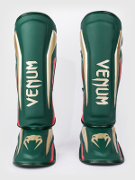 Щитки Venum Elite Green/Gold/Red