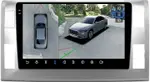 Магнитола для Toyota Estima 3 2006-2016 (без 360, рамка серебро 10 тип 1) - FarCar BX10-360-9574 монитор 10.36" 2K QLED на Android 13, Быстрая, CarPlay, 4G SIM-слот, 4 камеры в комплекте