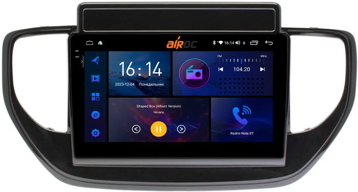 Магнитола для Hyundai Solaris 2 2020-2022 (штатная навигация) - AIROC 2K RI-2021 Android 12, Быстрая, QLed+2K, CarPlay, SIM-слот