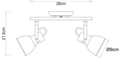 Спот Arte Lamp Jovi A1677PL-2GO