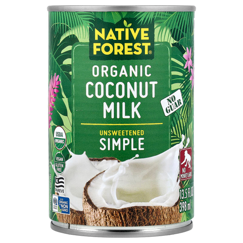 Native Forest, органическое кокосовое молоко, без добавок, без подсластителей, 398 мл (13,5 жидк. унции)