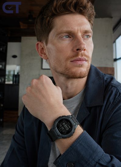 CASIO GBD-300-1DR G-SHOCK мужские наручные часы — тонкая цифровая G-SQUAD с Bluetooth и беговыми функциями