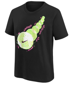 Футболка для мальчика теннисная Nike Boys Court Tennis Carlos Alcaraz - black