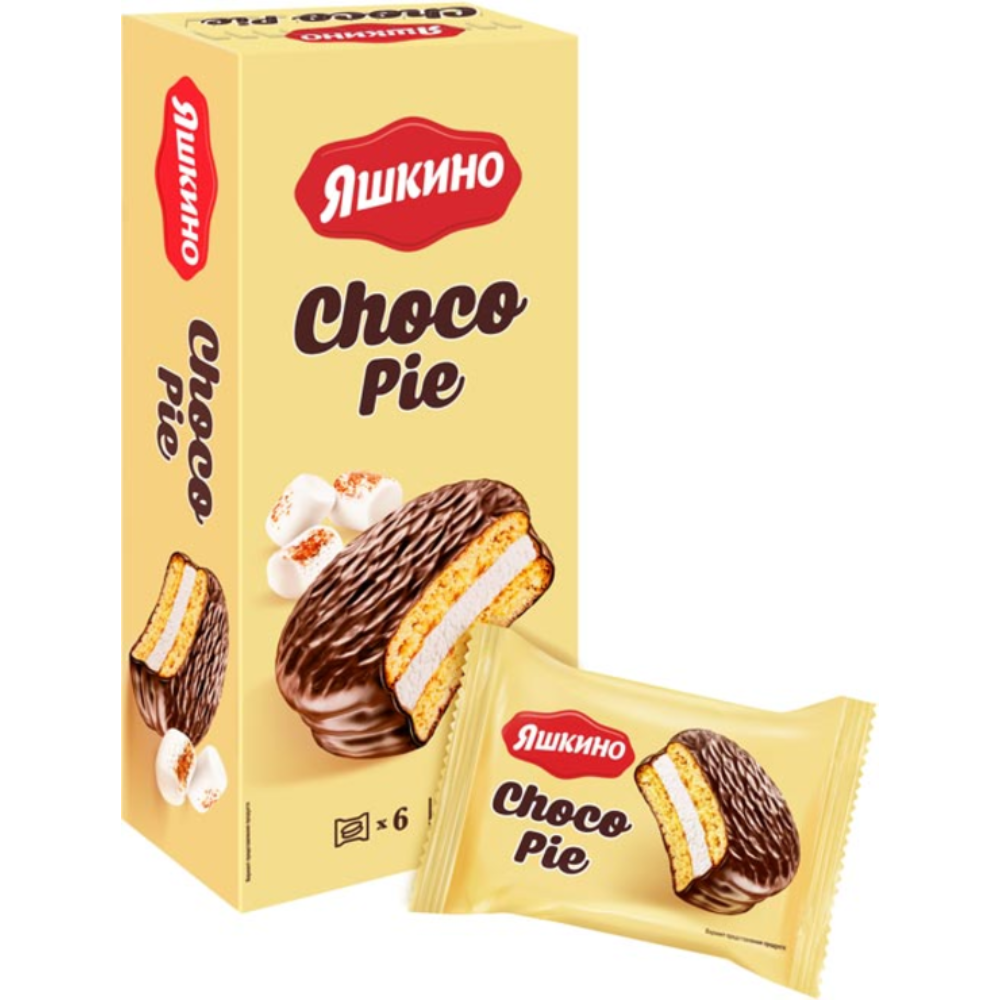 Печенье сэндвич Яшкино Chocolate Pie маршмеллоу 180 гр
