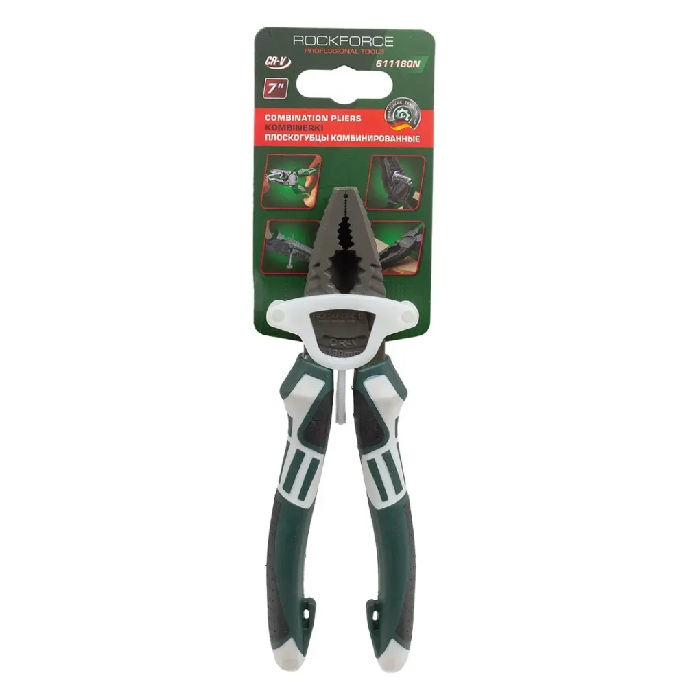 Плоскогубцы комбинированные 7'' RockFORCE RF-611180N