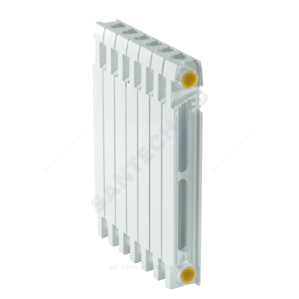 Радиатор чугунный 500 10 секций RAL 9016 (Белый) Qну=1240 Вт Ogint