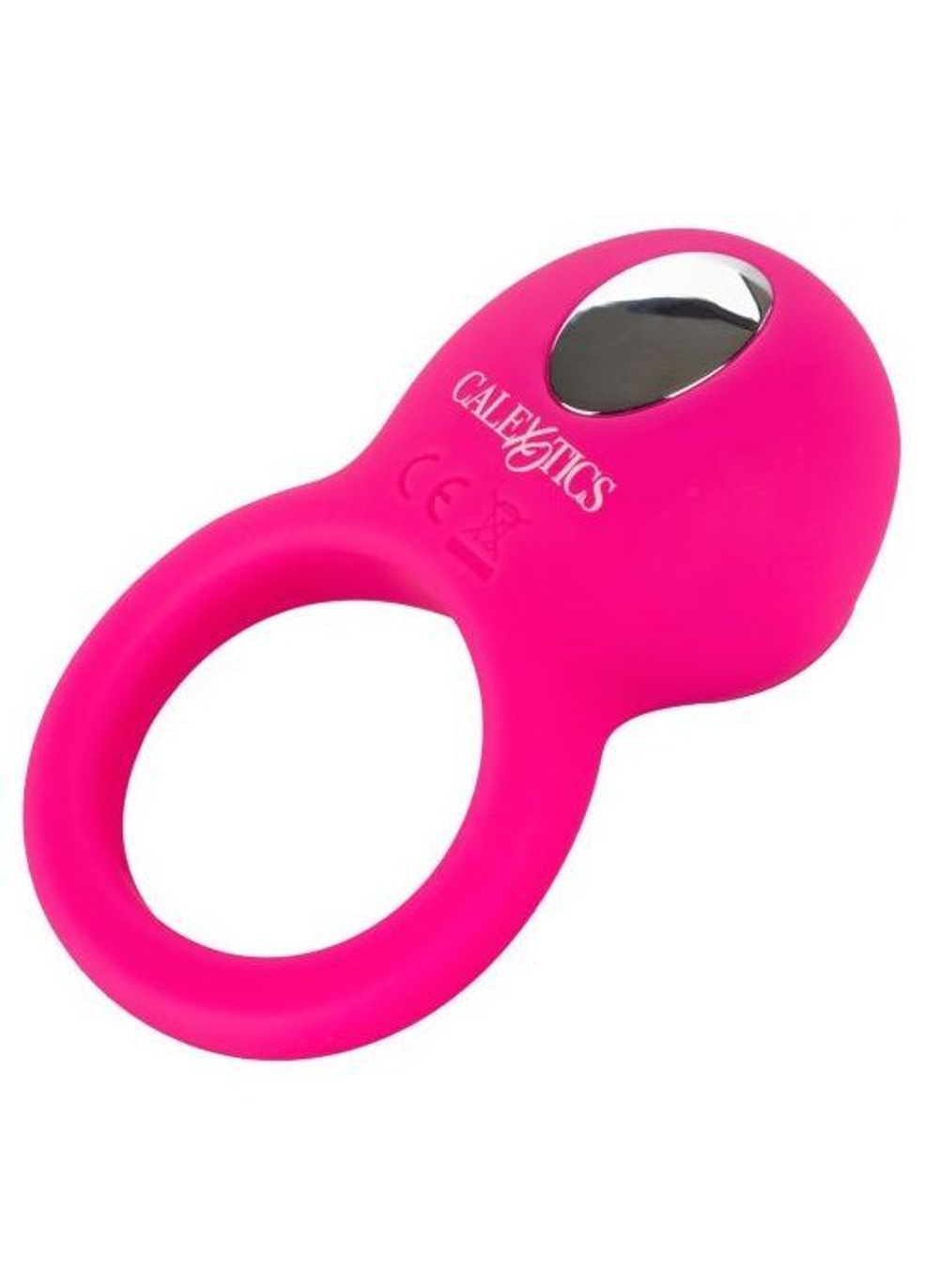 Ярко-розовое эрекционное кольцо Silicone Rechargeable Teasing Tongue Enhancer (Цвет: ярко-розовый)