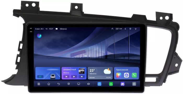 Магнитола для KIA Optima 3 2011-2013 TF - Kuberg QLed, Android 14, TS105, Быстрейшая, CarPlay, SIM-слот