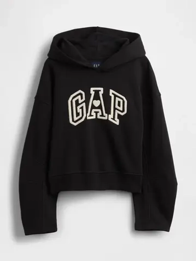 Свитшот VintageSoft с укороченным кроем и рукавами-фонариками - GAP