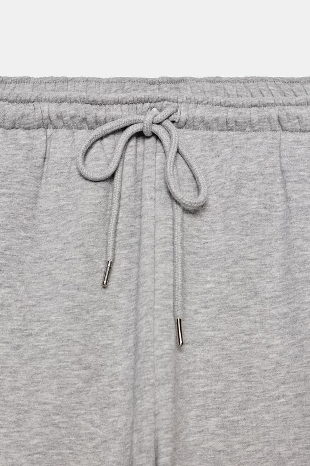 ZARA БРЮКИ-ДЖОГГЕРЫ ИЗ МЯГКОЙ ТКАНИ, СЕРЫЙ МЕЛАНЖ