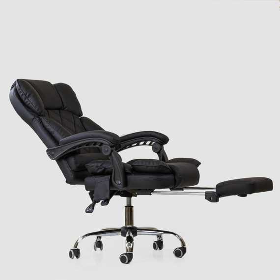 Кресло Barneo K-151 черная кожа