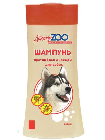 Шампунь для собак против блох и клещей ДокторZOO