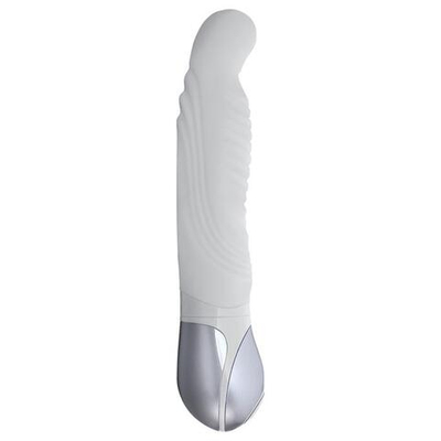 Белый вибратор VIBE THERAPY SAMSARA - 16,5 см.