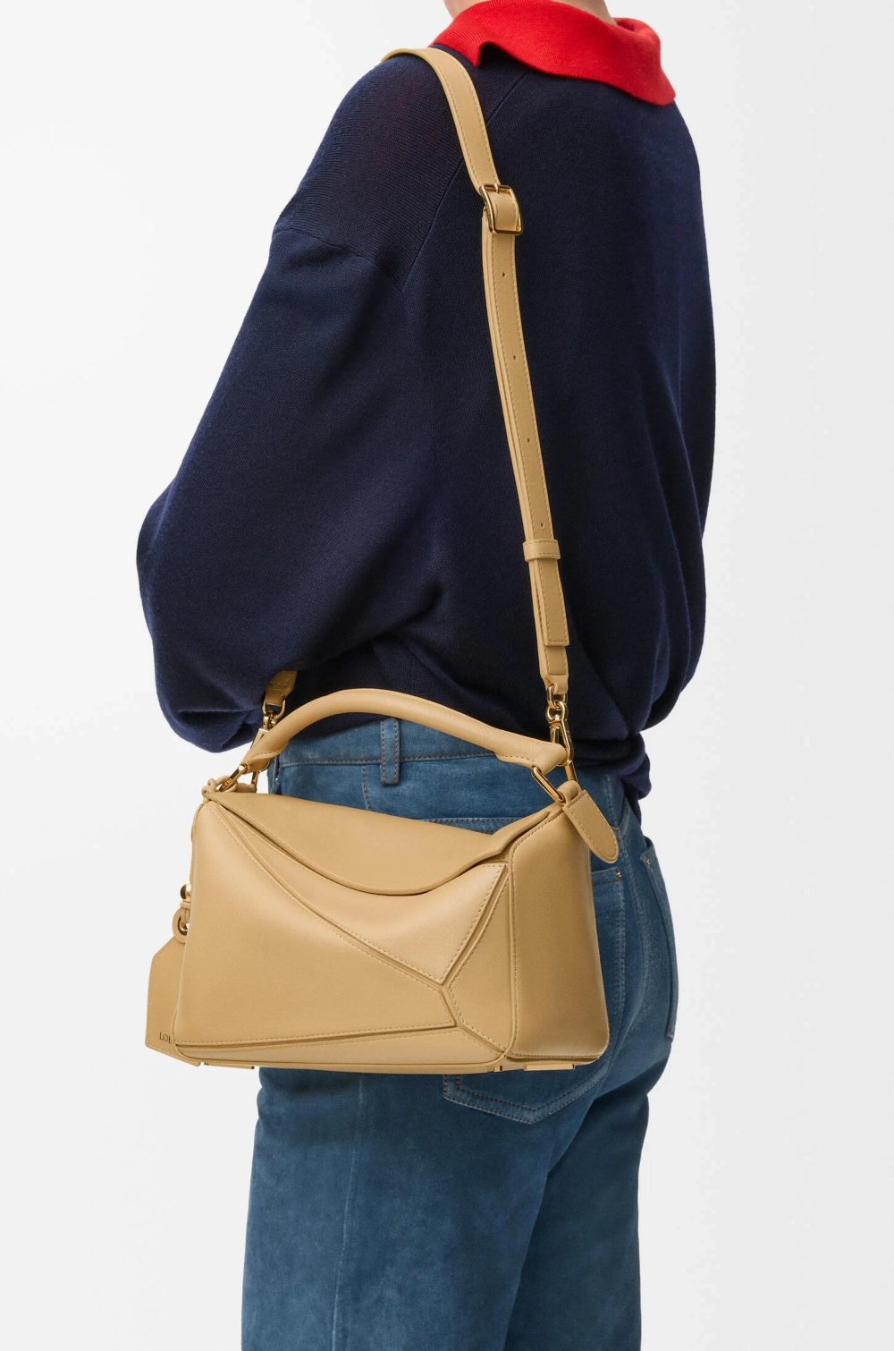 Loewe Маленькая сумка натуральной кожи, цвет сливочного масла