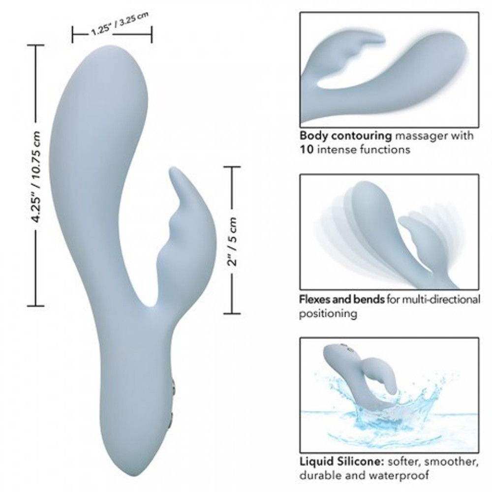 Вибратор-кролик ультрагибкий CalExotics Contour Kali, 10.75 см x 3.25 см