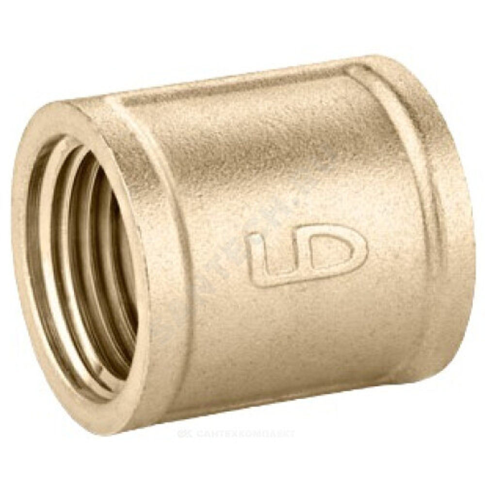 Муфта латунь Ду 15 (1/2") ВР LD LD.65.502.15