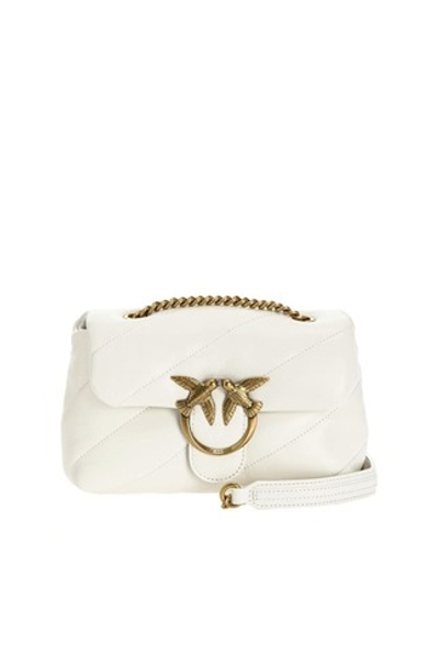 MINI LOVE BAG PUFF MAXI QUILT – white gold