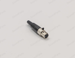 Разъем mini XLR 4 Pin c кнопкой + разъем мама для пайки