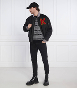Хлопковый свитер jacquard regular jumper Kenzo - черный(FC65PU3213CJ)