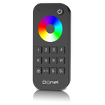 Пульт дистанционного управления RGB+W,  4 канала,  зона охвата 30 метров,  цвет черный