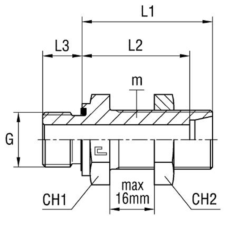 Штуцер FDE DL42 BSP 1.1/2 (корпус)