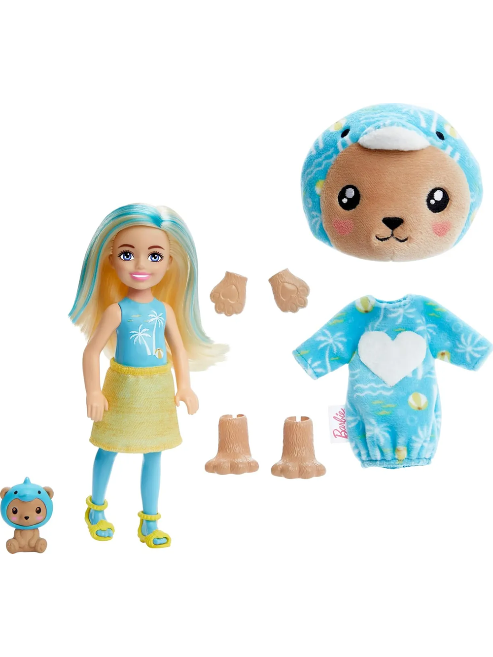 Кукла Барби Кьюти Ревил Мини Челси Медвежонок | Barbie Cutie Reveal Mini Chelsea Bear HRK30  мини-кукла-сюрприз 3+