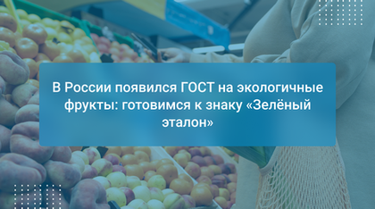 В России появился ГОСТ на экологичные фрукты: готовимся к знаку «Зелёный эталон»