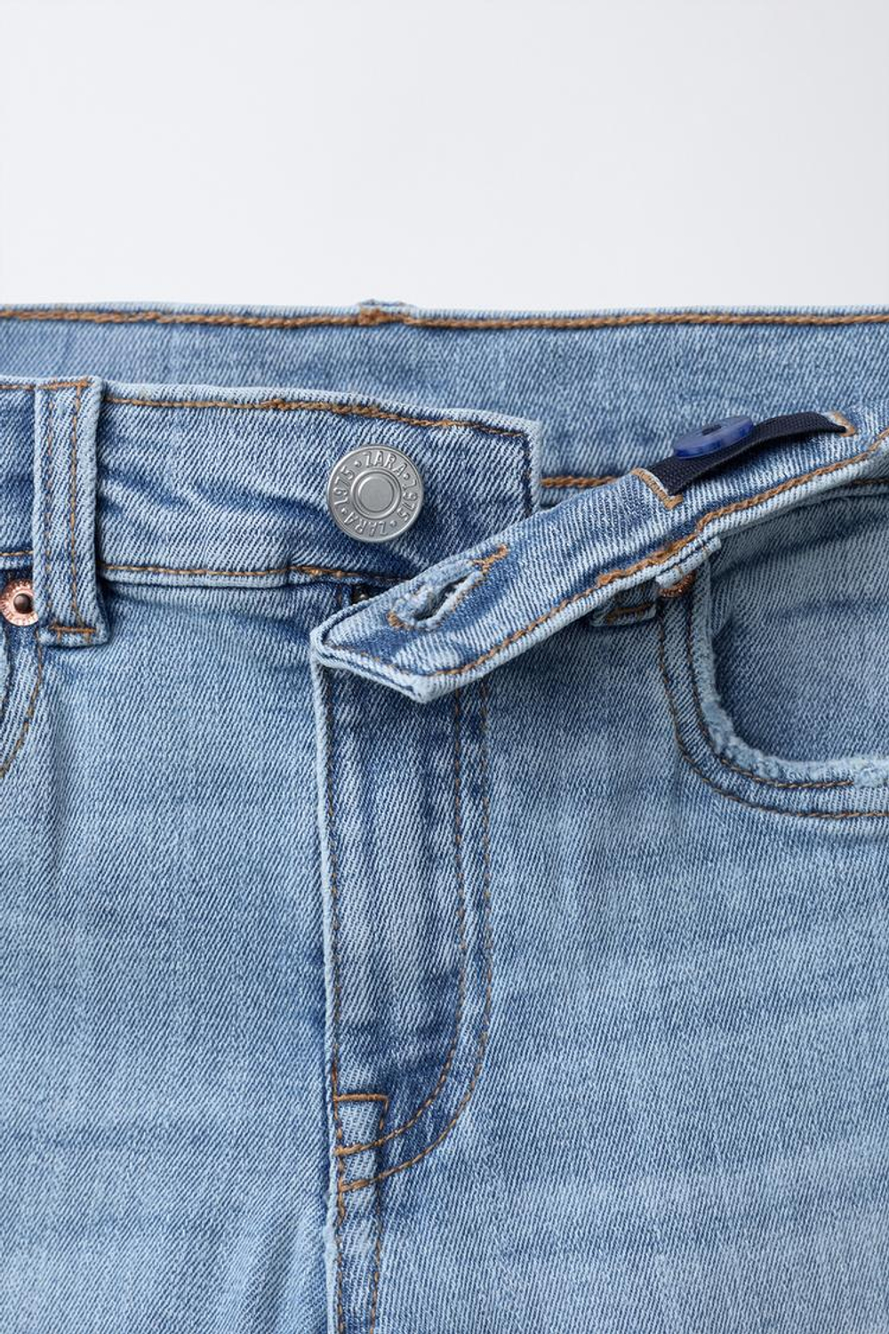 ZARA ДЖИНСЫ SKINNY, ГОЛУБОЙ