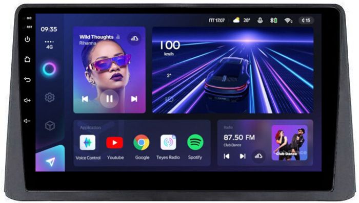 Магнитола для Opel Mokka 2012-2016 (рамка тип 1) - Teyes CC3 монитор 9" QLED на Android 10, Быстрая, CarPlay, 4G SIM-слот