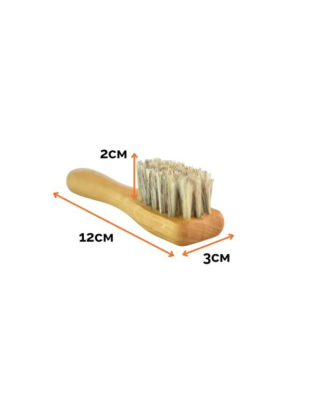 LeTech Щетка для чистки кожи с коровьим ворсом mini (Leather Cow Hair Brush)