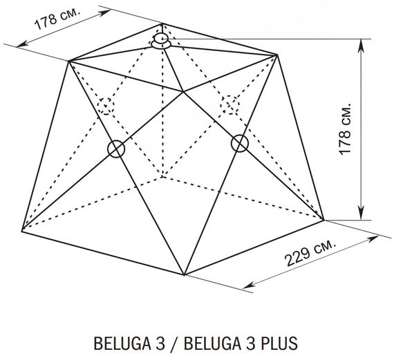 Палатка Canadian Camper BELUGA 3 (однослойная)
