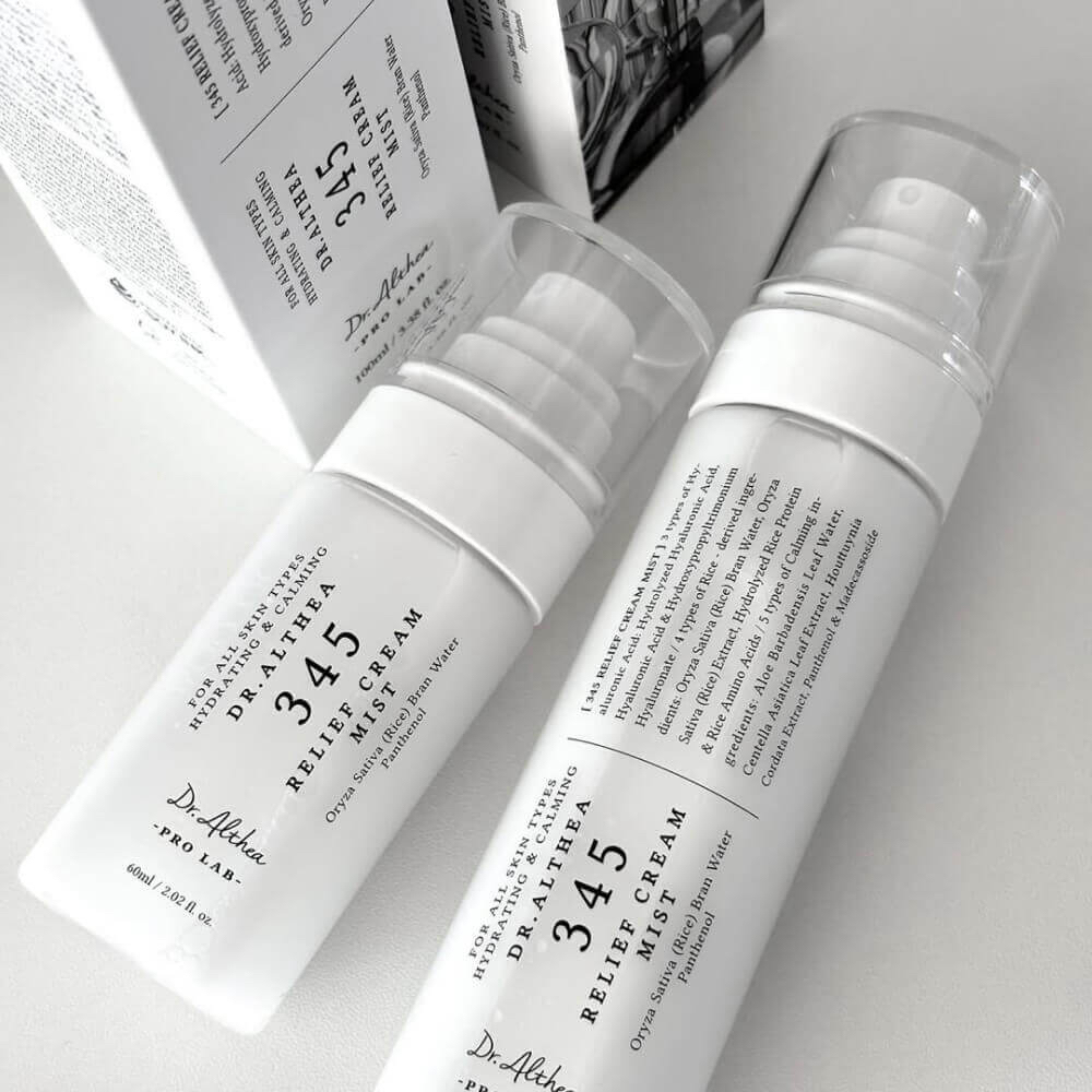 Успокаивающий мист с гидролатом риса и пантенолом Dr. Althea 345 Relief Cream Mist, 60мл