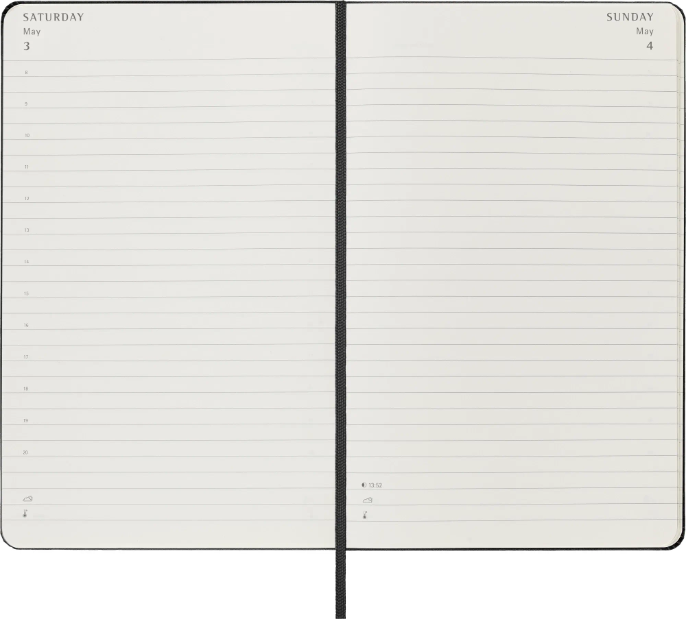 Ежедневник Moleskine (DHB12DC3) Classic Large 130х210мм 400стр. черный