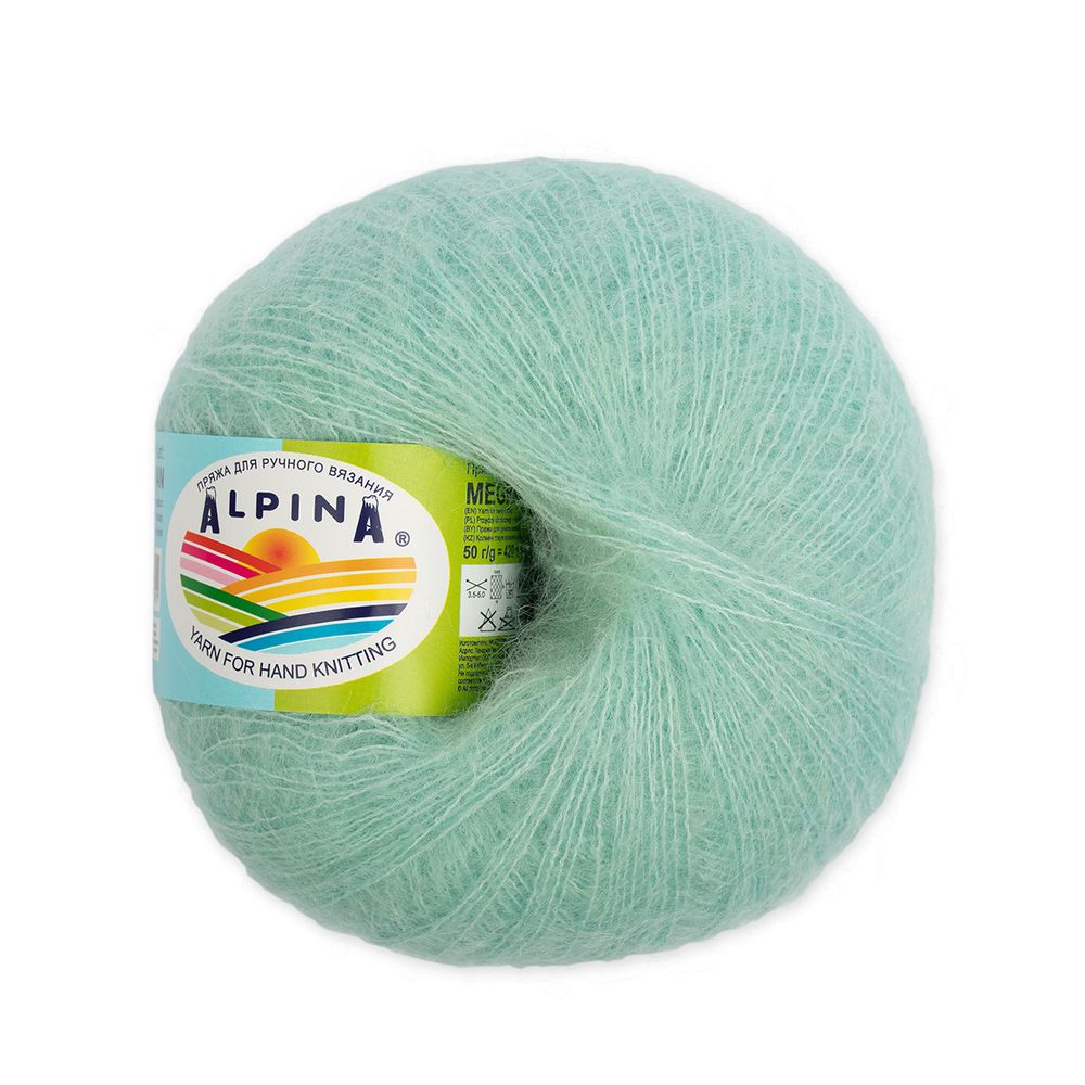 Пряжа Alpina Maghan / уп.4 мот. по 50г, 390м, 21 мятный