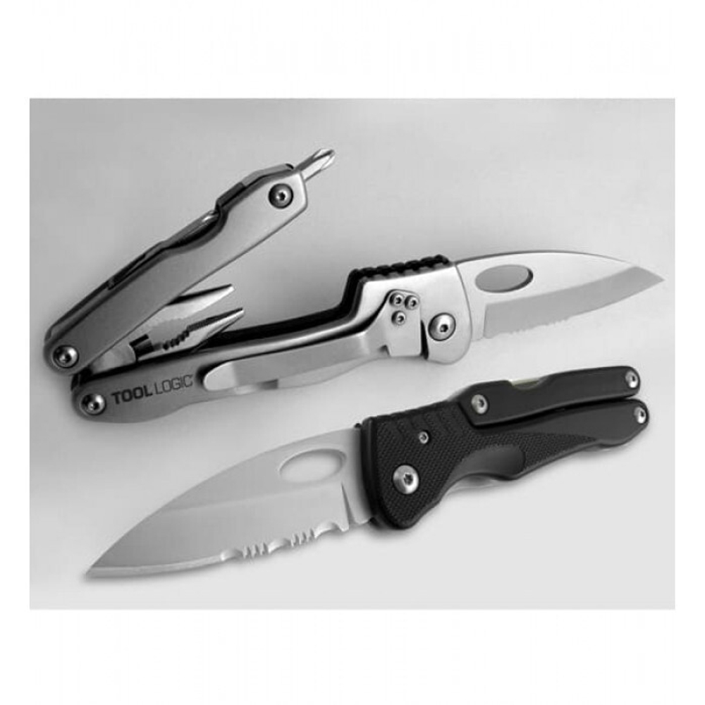 ToolLogic Knife With Pliers And Screwdrivers Bits SLPLY