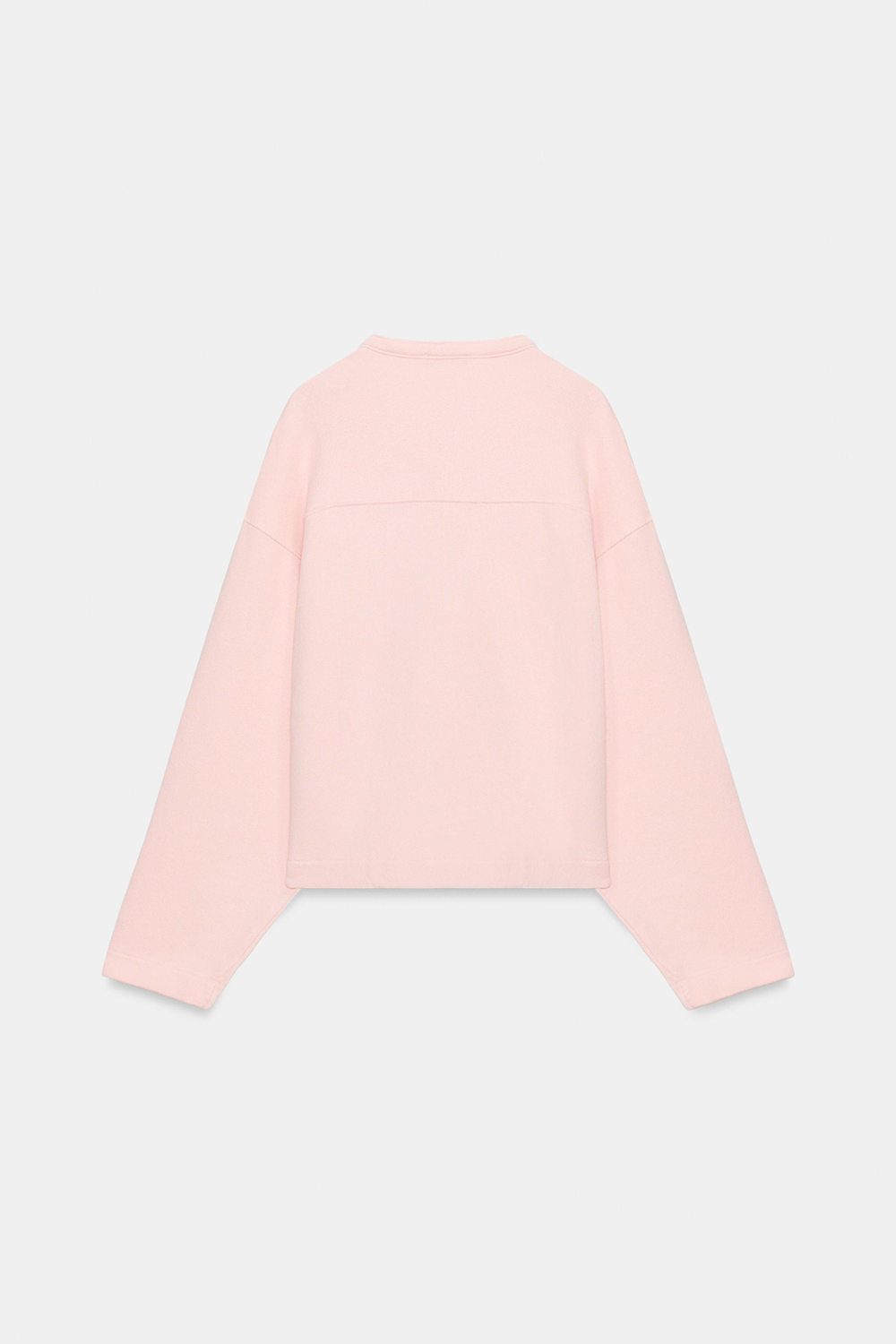 ХЛОПКОВАЯ ТОЛСТОВКА С V-ОБРАЗНЫМ ВЫРЕЗОМ — ZARA